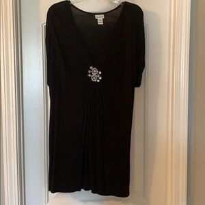 Black Shirt with Jewel